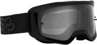 🏁 high-performance fox racing men's main stray goggle - sleek black design, one size fits all logo