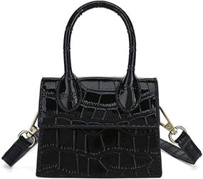 img 4 attached to 👜 NIUEIMEE Large White Crocodile Crossbody Handbag for Women with Wallet - Chic Handbags