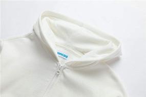 img 2 attached to 👦 UNACOO Brushed Fleece Long Shoulder Boys' Clothing: Trendy Fashion Hoodies & Sweatshirts