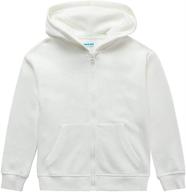 👦 unacoo brushed fleece long shoulder boys' clothing: trendy fashion hoodies & sweatshirts logo