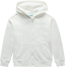 img 4 attached to 👦 UNACOO Brushed Fleece Long Shoulder Boys' Clothing: Trendy Fashion Hoodies & Sweatshirts