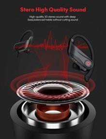 img 2 attached to 🎧 Stable 5.0 Bluetooth Earbuds with Charging Case - HiFi Sound, IPX5 Water-Proof Wireless Headphone