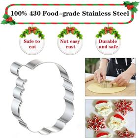 img 2 attached to Рождественская нержавеющая сталь, включая снежинку Gingerbread