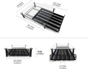 img 2 attached to ☕️ RECAPS Coffee Pods Storage Holder: Organize Your Nespresso Small Original Line Coffee Pods with this Tempered Glass Drawer - Holds up to 45 Pods