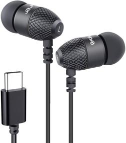 img 4 attached to 🎧 Adorer EM10 In-Ear USB-C Headphones with Microphone & Volume Control - Compatible with Google Pixel, Samsung, Sony, LG, Motorola - Black