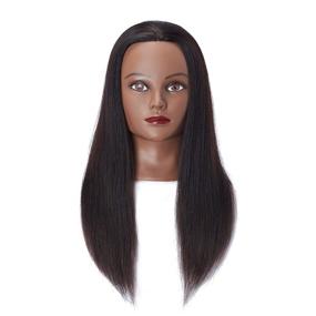 img 3 attached to 👩 Headstar Mannequin Head 20-22" 100% Human Hair Hairdresser Training Head Manikin Head Styling Training Head Cosmetology Doll Head Hair for Practice Cutting Braiding with Free Clamp Stand SEO-optimized: Headstar Mannequin Head 20-22" 100% Human Hair Hairdresser Training Head Stylizing Manikin Head Cosmetology Doll Head for Practice Cutting Braiding, Includes Free Clamp Stand 7E6606B0214H