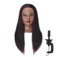 👩 headstar mannequin head 20-22" 100% human hair hairdresser training head manikin head styling training head cosmetology doll head hair for practice cutting braiding with free clamp stand seo-optimized: headstar mannequin head 20-22" 100% human hair hairdresser training head stylizing manikin head cosmetology doll head for practice cutting braiding, includes free clamp stand 7e6606b0214h logo