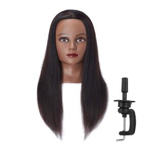 img 4 attached to 👩 Headstar Mannequin Head 20-22" 100% Human Hair Hairdresser Training Head Manikin Head Styling Training Head Cosmetology Doll Head Hair for Practice Cutting Braiding with Free Clamp Stand SEO-optimized: Headstar Mannequin Head 20-22" 100% Human Hair Hairdresser Training Head Stylizing Manikin Head Cosmetology Doll Head for Practice Cutting Braiding, Includes Free Clamp Stand 7E6606B0214H
