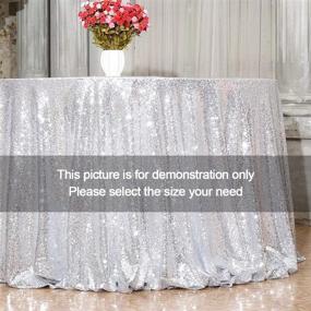 img 2 attached to 👗 Enhance Your Exhibition with the Elegant 3E Home 120 Inch Tablecloth