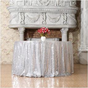 img 4 attached to 👗 Enhance Your Exhibition with the Elegant 3E Home 120 Inch Tablecloth