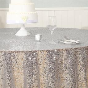 img 1 attached to 👗 Enhance Your Exhibition with the Elegant 3E Home 120 Inch Tablecloth