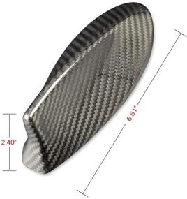 img 3 attached to AIRSPEED Black Carbon Fiber Shark Fin Antenna Cover for Lexus IS(2014-2019) LS ES LX NX CT RC UX LM RX Accessories