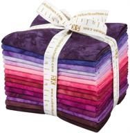 lunn studios artisan batiks prisma dyes plum perfect fat quarter bundle - robert kaufman fabrics fq-830-15: vibrant collection of 15 quilt fabric pieces logo