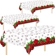aneco christmas tablecloth disposable decoration food service equipment & supplies for tabletop & serveware logo