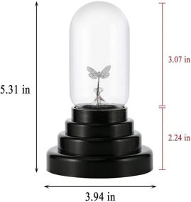 img 2 attached to 🦋 Lpraer Butterfly Plasma Ball: 3-Inch USB Powered Thunder Lightning Glass Sphere for Decorations/Party/Bedroom - Magic Touch Sensitive!