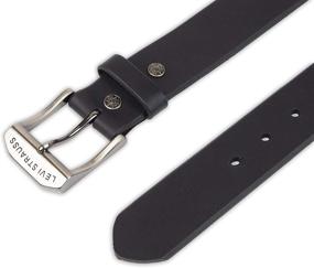 img 1 attached to Levi's Double 👖 Rivet Genuine Leather Belt