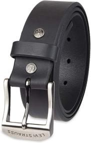 img 4 attached to Levi's Double 👖 Rivet Genuine Leather Belt