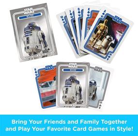 img 3 attached to 🃏 AQUARIUS Star Wars Playing Cards - R2D2 Themed Deck of Cards - Officially Licensed Star Wars Merchandise &amp; Collectibles - Ideal for Your Favorite Card Games - Poker Size with Linen Finish