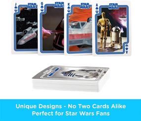 img 2 attached to 🃏 AQUARIUS Star Wars Playing Cards - R2D2 Themed Deck of Cards - Officially Licensed Star Wars Merchandise &amp; Collectibles - Ideal for Your Favorite Card Games - Poker Size with Linen Finish