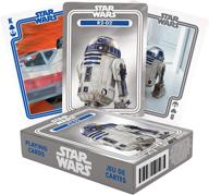 🃏 aquarius star wars playing cards - r2d2 themed deck of cards - officially licensed star wars merchandise &amp; collectibles - ideal for your favorite card games - poker size with linen finish логотип