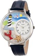 whimsical watches u1210013 lighthouse leather logo