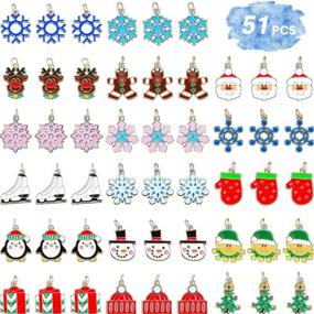 img 4 attached to Christmas Snowflake Necklace Decoration Accessories