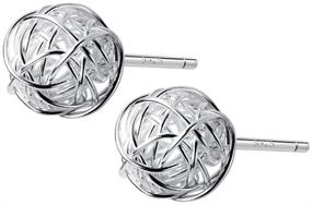 img 3 attached to 💎 Sterling Silver Earrings for Girls' Jewelry - IminiJewelry Piercings