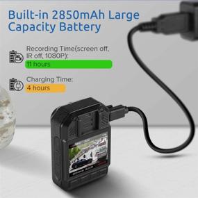 img 2 attached to Enhanced SEO: BOBLOV KJ21 Body Camera, High-Resolution 1296P Body Wearable Camera with Expandable Memory up to 128G, Extended 8-10 Hours Recording, Lightweight and Portable for Police, Easy Operation, Crystal-Clear NightVision (Card not Included)