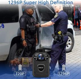 img 3 attached to Enhanced SEO: BOBLOV KJ21 Body Camera, High-Resolution 1296P Body Wearable Camera with Expandable Memory up to 128G, Extended 8-10 Hours Recording, Lightweight and Portable for Police, Easy Operation, Crystal-Clear NightVision (Card not Included)