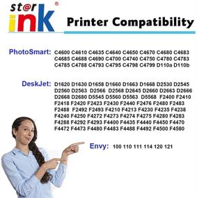 img 3 attached to 🖨️ ST@R INK Remanufactured Ink Cartridge Replacement for HP 60 XL 60XL PhotoSmart C4700 C4795 C4600 D110a Envy 120 100 DeskJet F4235 F4580 F4400 F2430 Printer - Black, 1-Pack