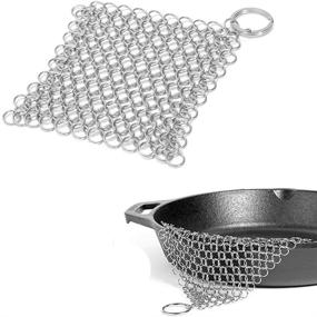 img 4 attached to Cleaner Stainless Chainmail Anti Rust Griddles