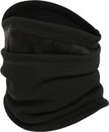 🧣 black fleece neck gaiter warmer windproof face mask logo