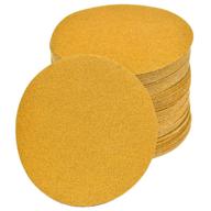 🔸 aiyard 6-inch no-hole hook and loop sanding discs 80-grit - 100-pack for automotive and woodworking - random orbital sandpaper logo