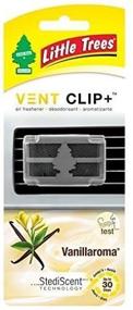 img 2 attached to 🌲 LITTLE TREES Vent Clip+ Auto Air Freshener, Vanillaroma, 4 Count: Long-lasting Fragrance for Your Car's Interior