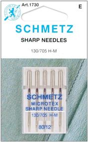 img 1 attached to Precision in Stitching: Euro-Notions Microtex Sharp Machine Needles-Size 12/80 5/Pkg