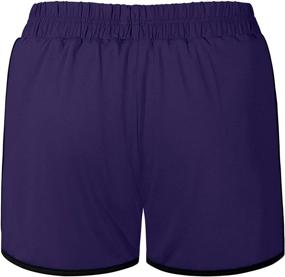 img 3 attached to 🏃 Fulbelle Women's Double Layer Elastic Waist Running Shorts with Pockets for Enhanced Flexibility and Comfort