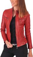 π§₯ sid scarlet lambskin leather womens coats, jackets & vests: luxurious style for women's clothing logo