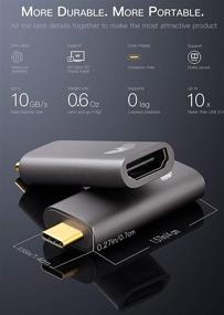 img 1 attached to 🔌 ARISEN 4K@60Hz USB-C to HDMI Adapter: Ultra-HD 24K-Gold, Thunderbolt 3 Compatible, MacBook Pro/Samsung Galaxy/Dell XPS Compatible+