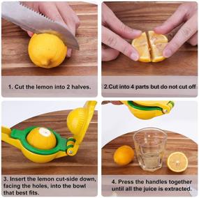 img 2 attached to 🍋 Convenient Manual Juicer - Easy to Use Lemon Squeezer for Fruits and Citrus - Manual Citrus Press Kitchen Tool