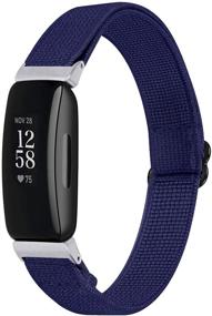 img 1 attached to Подходящие для Fitbit Inspire 2/Inspire HR/Inspire/Ace 2 - эластичные регулируемые браслеты из резинки Stretch Soft Strap Wristbands - аксессуары для замены браслетов для мужчин, женщин, девочек - идеальный подарок...