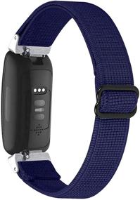 img 4 attached to Подходящие для Fitbit Inspire 2/Inspire HR/Inspire/Ace 2 - эластичные регулируемые браслеты из резинки Stretch Soft Strap Wristbands - аксессуары для замены браслетов для мужчин, женщин, девочек - идеальный подарок...