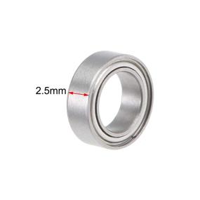 img 2 attached to Uxcell Stainless 5X8X2 5Mm Shielded Bearings