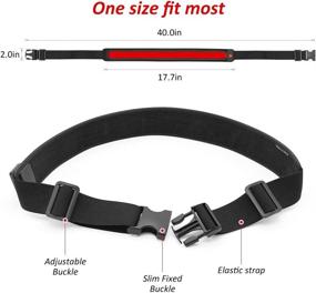 img 1 attached to Illumifun Elastic LED Running Belt - USB Rechargeable Glowing LED Waistband, Enhanced Visibility Waist Light, Reflective Safety Belt for Running, Cycling, Camping, Walking, and More
