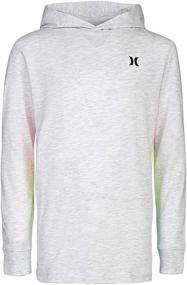 img 4 attached to Hurley boys Long Sleeve Hooded T-shirt - no longer in stock