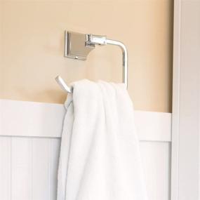 img 3 attached to 🔵 SA-1304 Rainier Square Towel Ring for Bathroom, Polished Chrome Finish