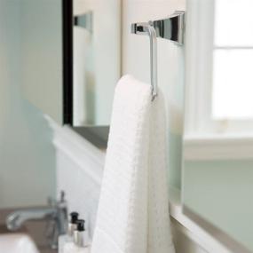 img 2 attached to 🔵 SA-1304 Rainier Square Towel Ring for Bathroom, Polished Chrome Finish