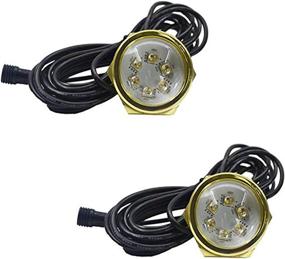 img 2 attached to 🚤 Enhance Your Boat's Aesthetics with 2PCS 54W COB LED Boat Light RGBW & Remote Control: Waterproof Underwater Lights for Marine Vessels