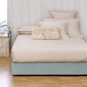 img 1 attached to Enhance Your Queen Size Bed with Howard Elliott 242-200 Boxspring Cover in Sterling Breeze