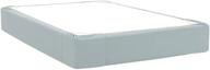 enhance your queen size bed with howard elliott 242-200 boxspring cover in sterling breeze logo