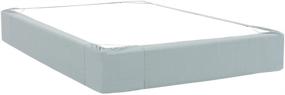img 2 attached to Enhance Your Queen Size Bed with Howard Elliott 242-200 Boxspring Cover in Sterling Breeze